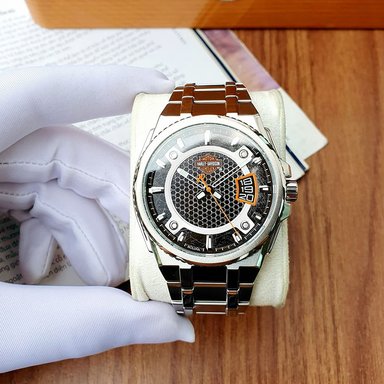 RELOJ HOMBRE ANÁLOGO BULOVA HARLEY DAVIDSON 76B180 EDICION LIMITADA FECHA ACERO INOXIDABLE - 4