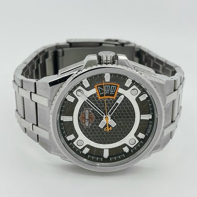 RELOJ HOMBRE ANÁLOGO BULOVA HARLEY DAVIDSON 76B180 EDICION LIMITADA FECHA ACERO INOXIDABLE - 5
