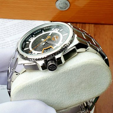 RELOJ HOMBRE ANÁLOGO BULOVA HARLEY DAVIDSON 76B180 EDICION LIMITADA FECHA ACERO INOXIDABLE - 7