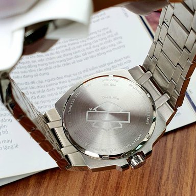 RELOJ HOMBRE ANÁLOGO BULOVA HARLEY DAVIDSON 76B180 EDICION LIMITADA FECHA ACERO INOXIDABLE - 8