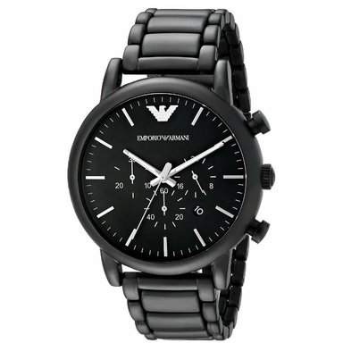RELOJ EMPORIO ARMANI LUIGI AR1895 HOMBRE ANÁLOGO FECHA CRONOMETRO ACERO INOXIDABLE NEGRO MATE - 2