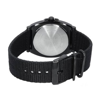 RELOJ HOMBRE CASIO MTP-E715C-8AV ANÁLOGO FECHA ACERO INOXIDABLE CORREA NYLON NEGRO DIAL GRIS - 7