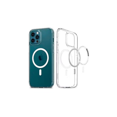 FUNDA CLEAR CASE CON MAGSAFE TRANSPARENTE + VIDRIO TEMPLADO PARA IPHONE 15 PRO - 2