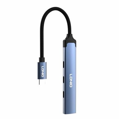 ADAPTADOR HUB LDNIO DS-74C TIPO C MULTIFUNCIÓN 4EN1 5GBPS - 1