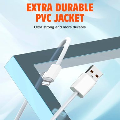 CABLE DE CARGA 2M LIGHTNING PARA IPHONE 25W LDNIO LS892 BLANCO - 3