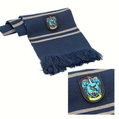 BUFANDA HARRY POTTER AZUL RAVENCLAW CHALINA HOGWARTS - 2