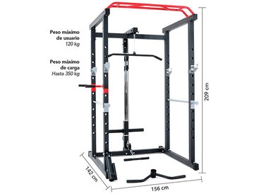HOME GYM JAULA POWER RACK ATLETIS FORCE LINE 300 - 2