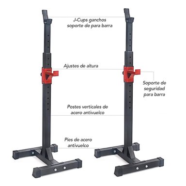 HOME GYM SQUAT RACK ATLETIS FORCE LINE 100 - 3