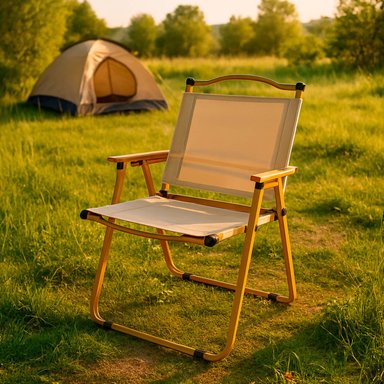 SILLA PLEGABLE CAMPING CALAFQUÉN BEIGE - 2