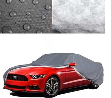 COBERTOR FUNDA PARA AUTO IMPERMEABLE GRIS XL - 5