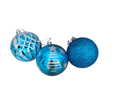 BOLAS NAVIDEÑAS DE NAVIDAD 24 UND AZUL - 5
