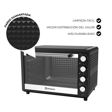 HORNO ELÉCTRICO 75 LITROS C/ROSTICERO HEB75R IMACO - 3