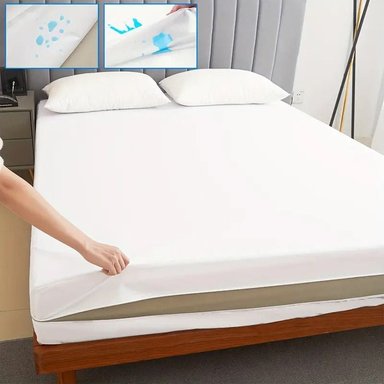 PROTECTOR DE COLCHON 2 PLAZAS IMPERMEABLE CON CIERRE - 2