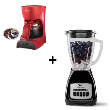 LICUADORA OSTER BLSTKAGMPB + CAFETERA 4 TAZAS - 1