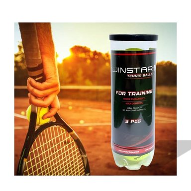 PELOTA TENIS WINSTAR TUBO 3 UNIDADES - 3