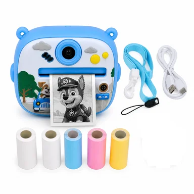 CÁMARA DIGITAL INFANTIL CON IMPRESIÓN TÉRMICA INSTANTÁNEA + 5 ROLLOS DE PAPEL - 1