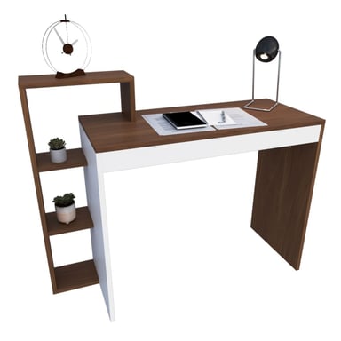 ESCRITORIO SIMPLE + REPISAS INC ARMADO - 1