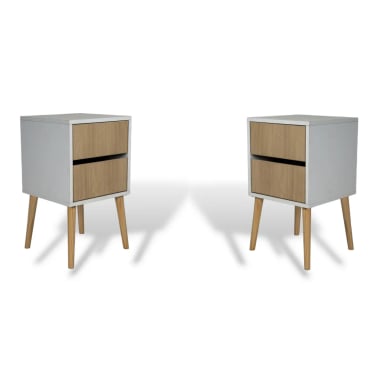 VELADORES VINTAGE 2 CAJONES (SET 2 UNID) ARENA - 1
