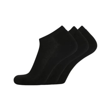 MEDIAS ALGODÓN UNISEX NEGRO TALONERAS NEGRA 12 PARES - 1