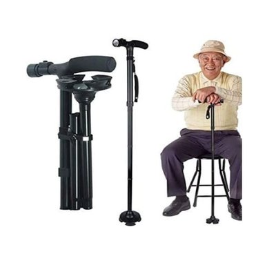 BASTON PLEGABLE PARA CAMINAR CON LUZ LED - 2