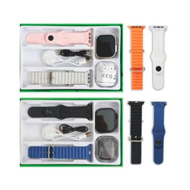 SMARTWATCH ZT21 NEGRO 4 CORREAS Y AUDÍFONOS BLUETOOTH - 3