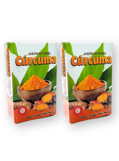 PACK 2 JABONES EN BARRA DE CÚRCUMA 220G - 1
