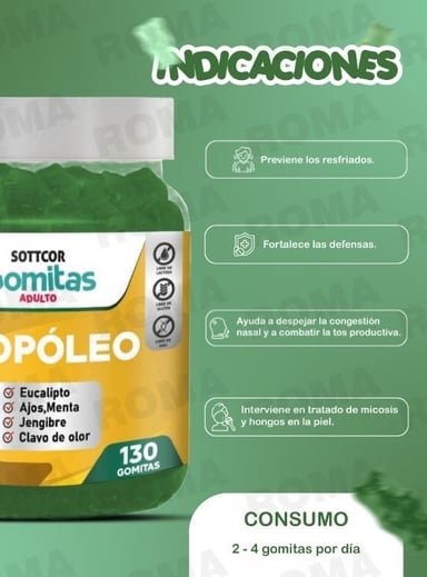 PACK 2 GOMITAS OMEGA 3 NIÑOS + PROPOLEO ADULTO 260 UND - 3