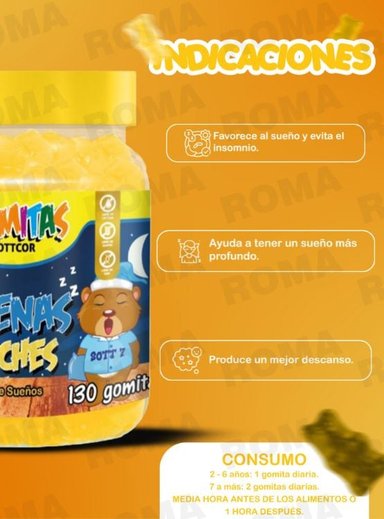 PACK 2 GOMITAS BUENAS NOCHES NIÑOS + OMEGA 3 ADULTO 260 UND - 2
