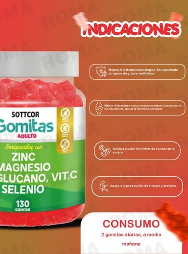 PACK 2 GOMITAS OMEGA 3 NIÑOS + ZINC ADULTO 260 UND - 3