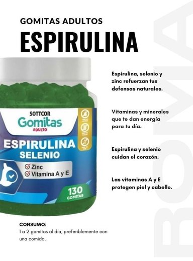 PACK 2 GOMITAS OMEGA 3 NIÑOS + ESPIRULINA ADULTOS 260 UND - 3