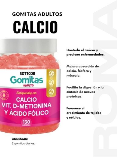 PACK 2 GOMITAS OMEGA 3 NIÑOS + CALCIO ADULTOS 130 UND - 3