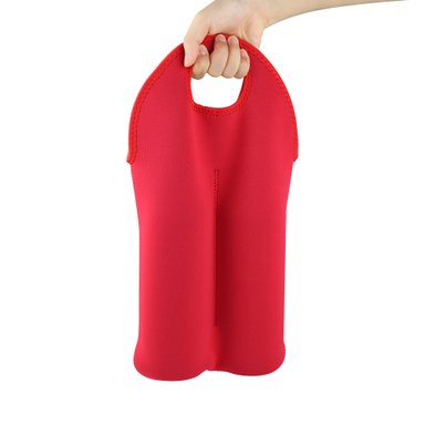 BOLSA ROJO REGALO TRANSPORTE VINO O BOTELLAS WINE BAG - 3