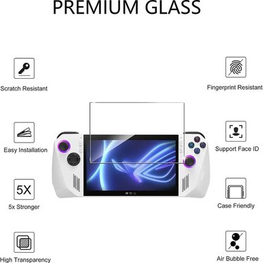 PROTECTOR PANTALLA MICA VIDRIO TEMPLADO ASUS ROG ALLY 2023 - 2