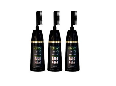 SHAMPOO TINTE DEXE 200ML NEGRO VERSIÓN PEINE 3 UNIDADES - 1