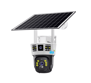 CÁMARA LANTUN VCS10 1080MPX SEGURIDAD DOBLE LENTE WIFI EXTERIOR CON PANEL SOLAR - 1
