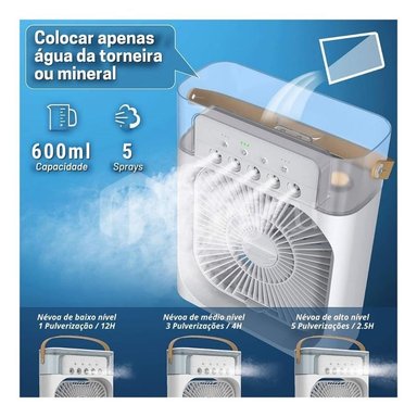 ENFRIADOR AIRE ACONDICIONADO 3 EN 1 VENTILADOR PORTÁTIL HUMIDIFICADOR - 4