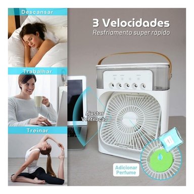 ENFRIADOR AIRE ACONDICIONADO 3 EN 1 VENTILADOR PORTÁTIL HUMIDIFICADOR - 6