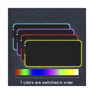 PAD MOUSE RETROILUMINADO GAMER CON LUCES LED RGB 80 X 30 CM X 04MM - 3