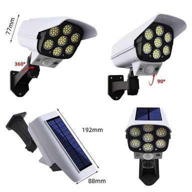 LÁMPARA OEM KL-2178T SOLAR SENSOR MOVIMIENTO FORMA CAMARA SEGURIDAD - 4