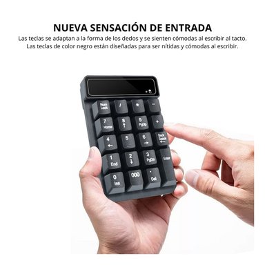 TECLADO NUMÉRICO PARA PC O LAPTOP INALÁMBRICO 19 TECLAS CMK-K3 - 5