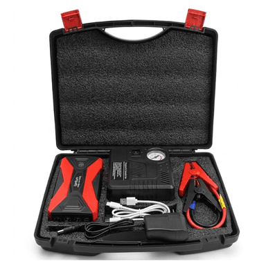 ARRANCADOR DE BATERÍA DE VEHÍCULO CABLE PASAR CORRIENTE POWER MALETÍN PORTABLE LANTUN - 1