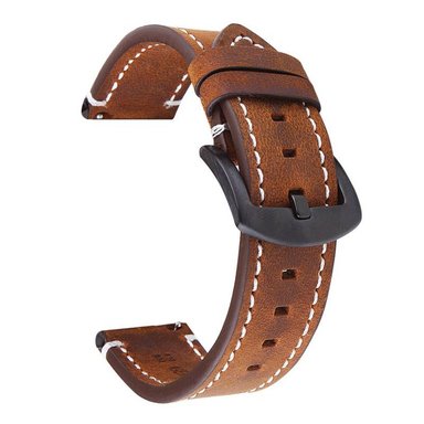 CORREA DE CUERO PARA XIAOMI AMAZFIT GTR - STRATOS - MARRON - 1