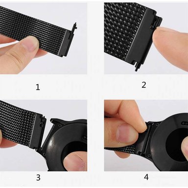 Correa Milanese para XIAOMI AMAZFIT GTR - STRATOS - Negro - 6