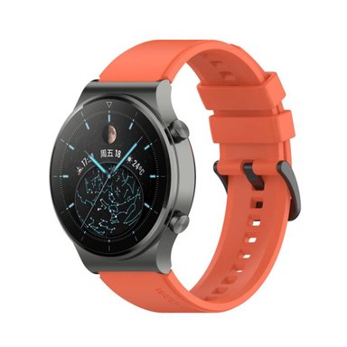 CORREA SILICONA X PARA XIAOMI AMAZFIT GTR - STRATOS - NARANJA - 3