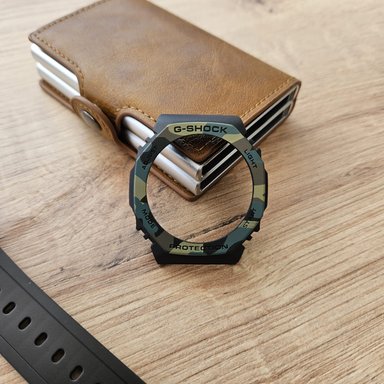 CORREA REPUESTO + BISEL PARA CASIO G-SHOCK GA-2100 - NEGRO / CAMO - 2