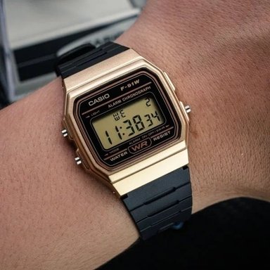 RELOJ CASIO CLASSIC F91WM-9A | DIGITAL | UNISEX - DORADO - 4