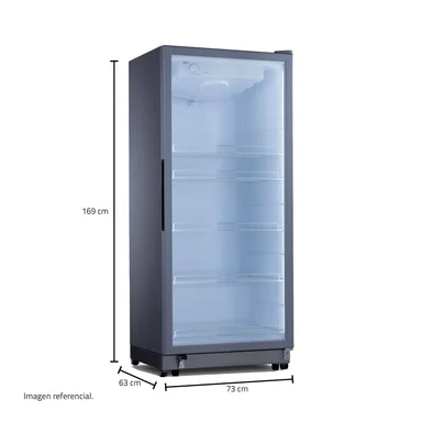 EXHIBIDORA INDURAMA 390L VFV520GR S/D GRIS - 3