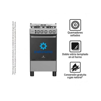 COCINA GAS INDURAMA MATISSE 20' CROMA 4 HORNILLAS - 3