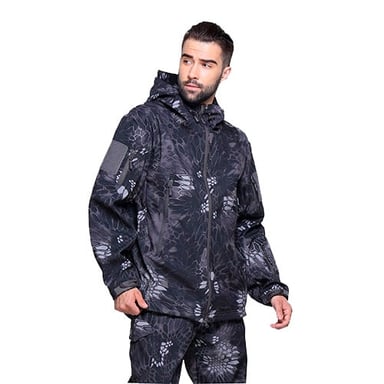 CHAQUETA TACTICA CASACA PIEL DE TIBURON CAMPING TREKKING INVIERNO - CAMUFLADA - 3