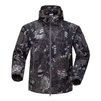 CHAQUETA TACTICA CASACA PIEL DE TIBURON CAMPING TREKKING INVIERNO - CAMUFLADA - 2